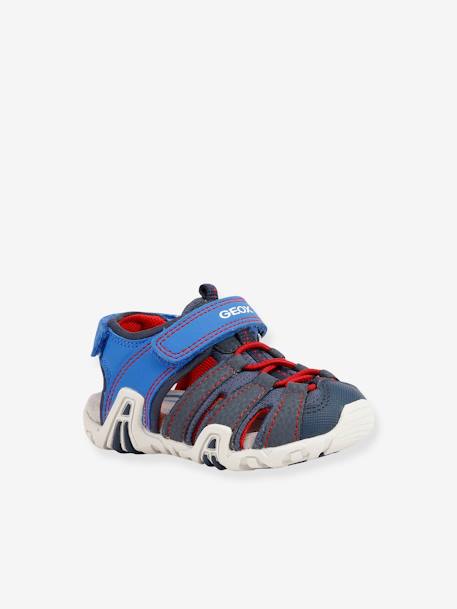 Sandales Bebe Garcon Kraze A Geox Bleu Rouge Chaussures