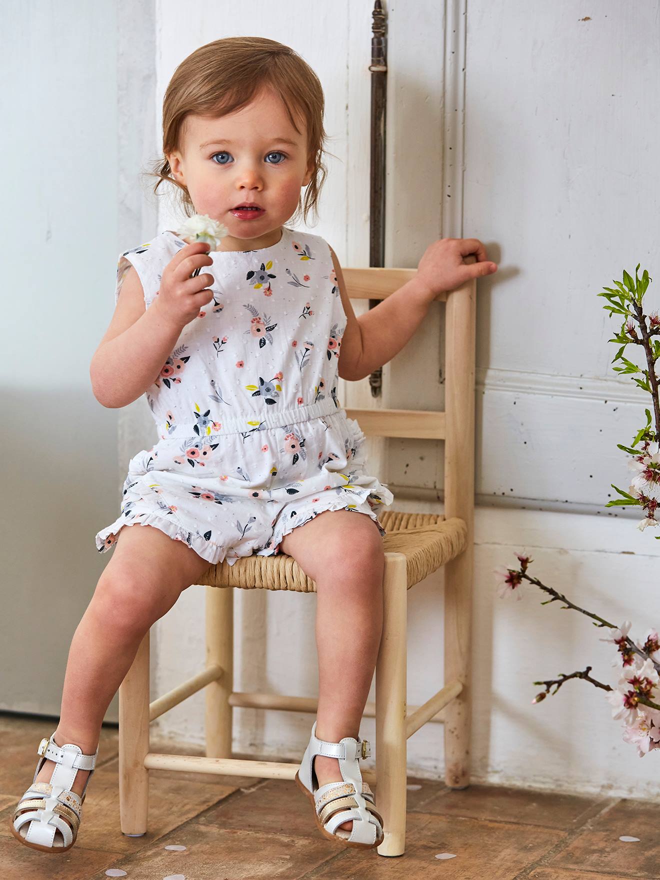 Bekwaam verliezen betekenis Leren baby meisjesschoenen voor de eerste stapjes - wit, Schoenen