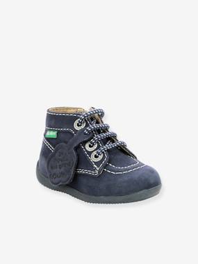 Chaussures Kickers Bonzip-2 Plat Oxford Pour Fille – Confortables, Doublure Sans Chrome, Voûte Plantaire