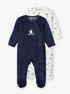 Bébé-Lot de 2 pyjamas "Frissons d'hiver" bébé en velours