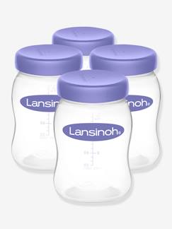 Puériculture-Allaitement-Lot de 4 pots de conservation LANSINOH 160 ml pour lait maternel