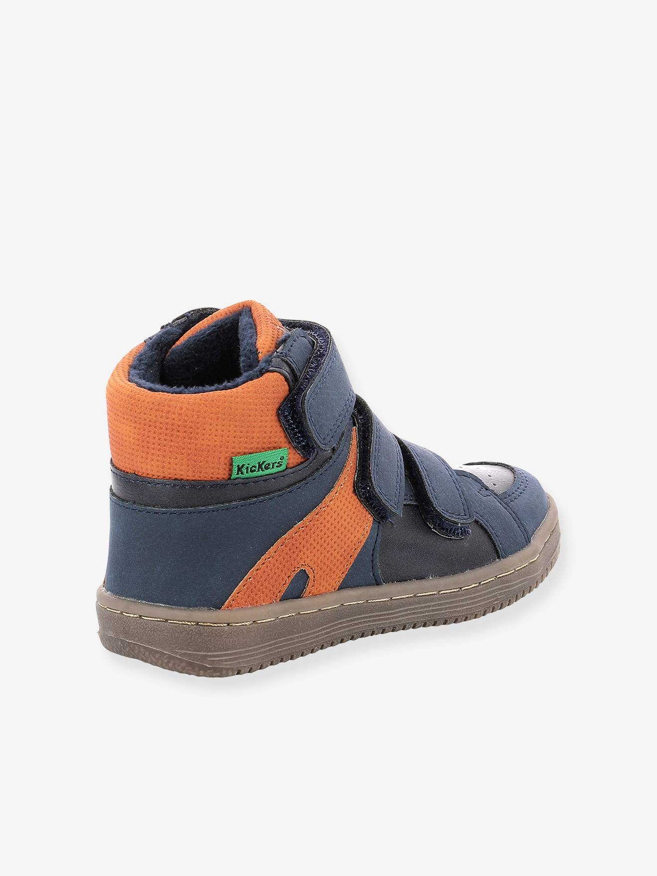 Jongenssneakers Lohan KICKERS® - marineblauw oranje, Schoenen