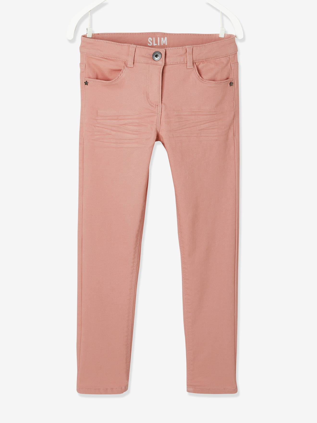 Pantalon Slim MorphologiK Large Fille Vertbaudet - Coupe Ajustée, Taille Réglable, 99% Coton élasthanne - 9
