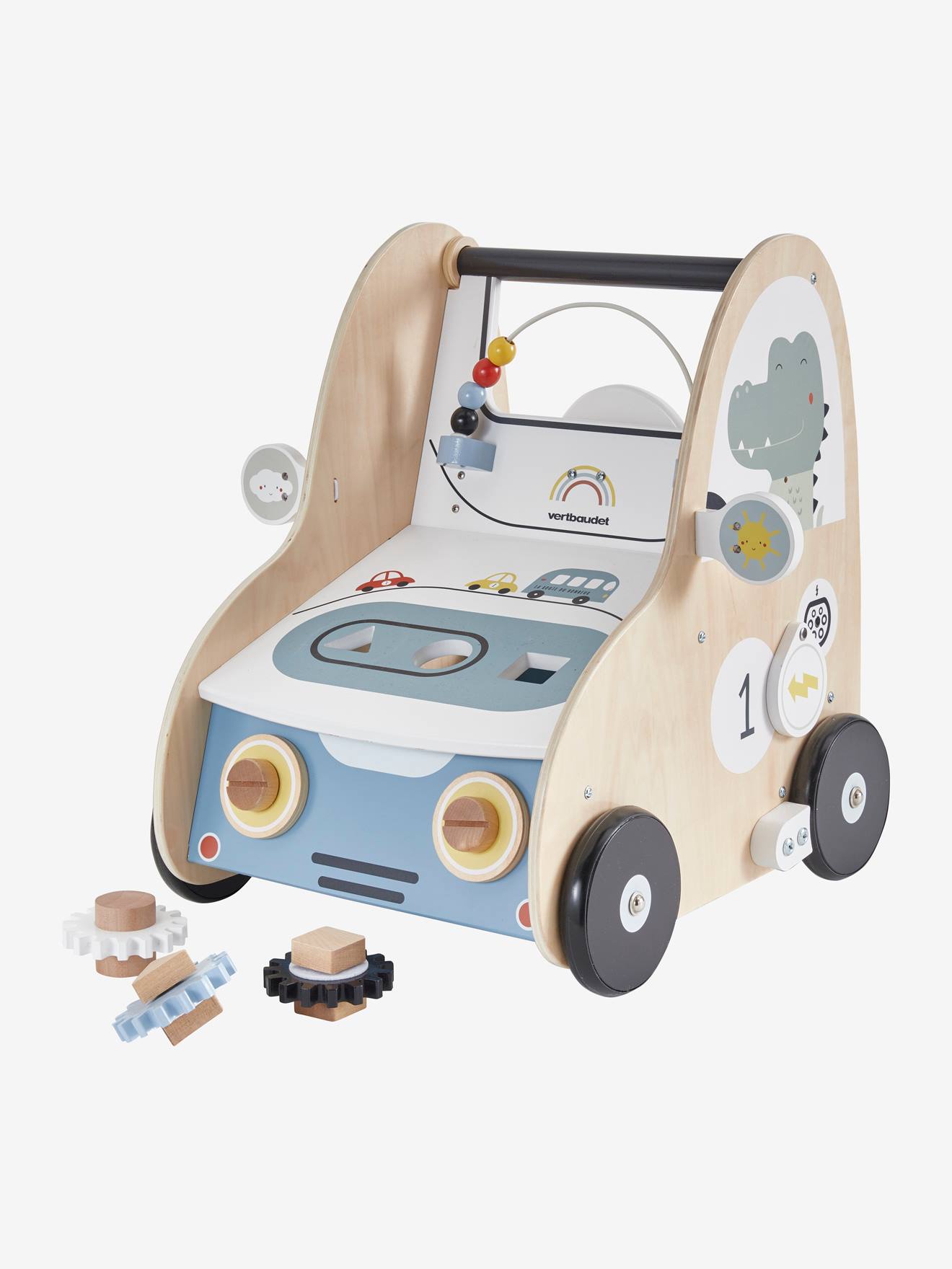 Voiture avec Klaxon Jouet d'éveil en bois bébé enfant 2 ans + - Un jeux des  jouets
