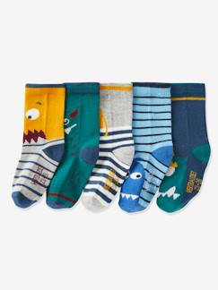 Jongens-Ondergoed-Sokken-5 paar sokken met monster voor jongens Oeko-Tex®