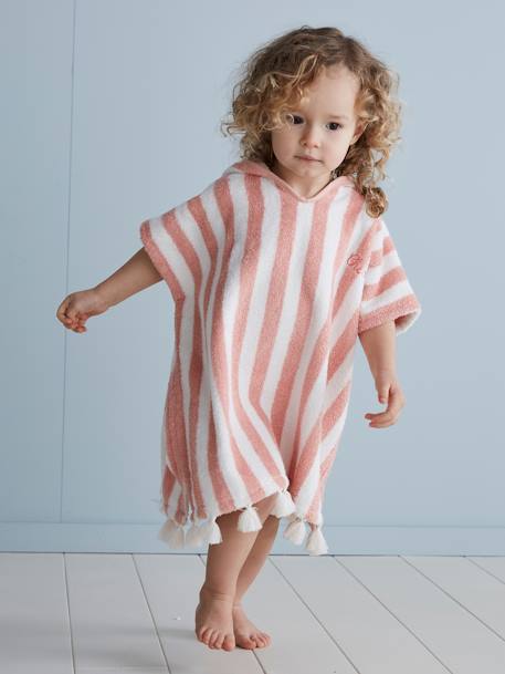 Poncho De Bain Bebe Oeko Tex Rose Linge De Maison Et Decoration