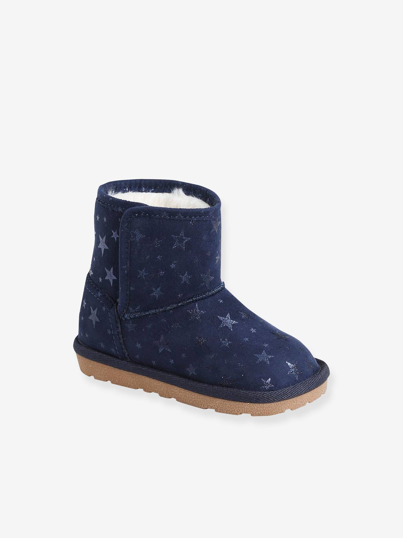 Vertbaudet Meisjeslaarzen Met Voering Marineblauw