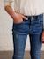 Jean slim MorphologiK 'waterless' fille tour de hanches MEDIUM avec usures BLEU FONCE DELAVE+Brut+denim black+GREY DENIM - vertbaudet enfant 