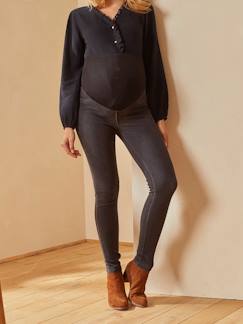 Vêtements de grossesse-Pantalon-Tregging de grossesse sans couture effet jean