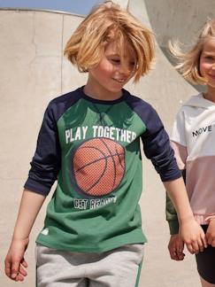 Garçon-T-shirt de sport garçon motif ballon en relief manches raglan Oeko-Tex®