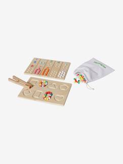 Speelgoed-Bouwspellen-FSC® houten knikker-sorteerspel