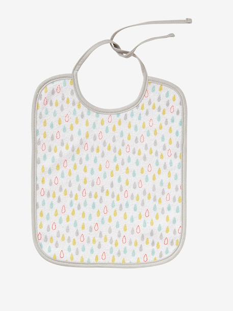 Lot de 7 bavoirs bébé VERTBAUDET ASSORTIS ETOILES/GOUTTES EAU+Imprimé jungle+MOTIFS FRUITS+MOTIFS NOEL - vertbaudet enfant 