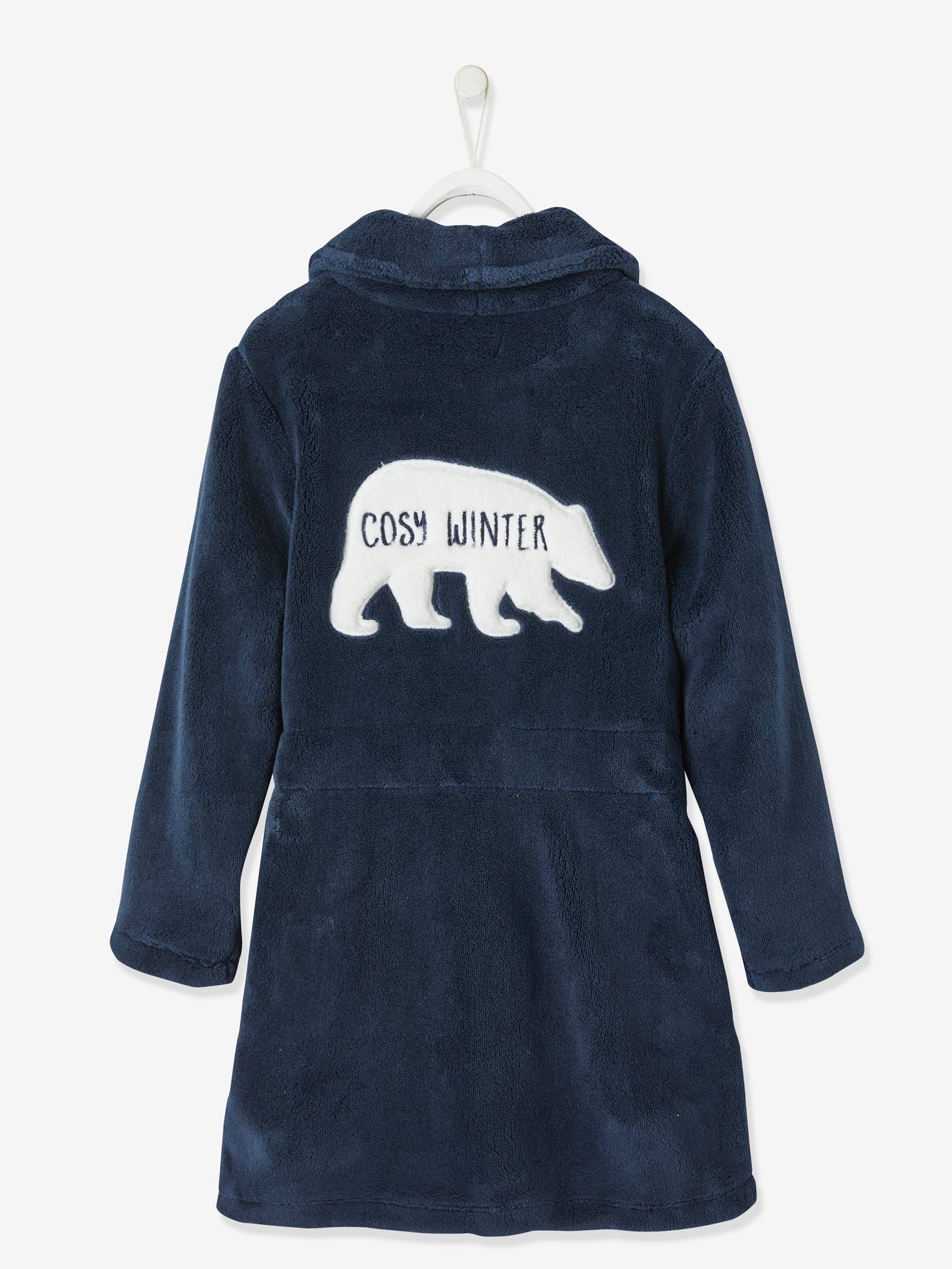Vertbaudet Fleece Badjas Donkerblauw