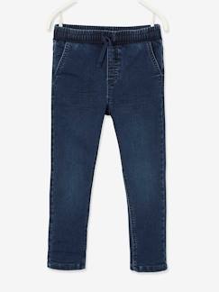 Jongens-Jean-Gevoerde jeans met rechte pasvorm, eenvoudig aan te trekken