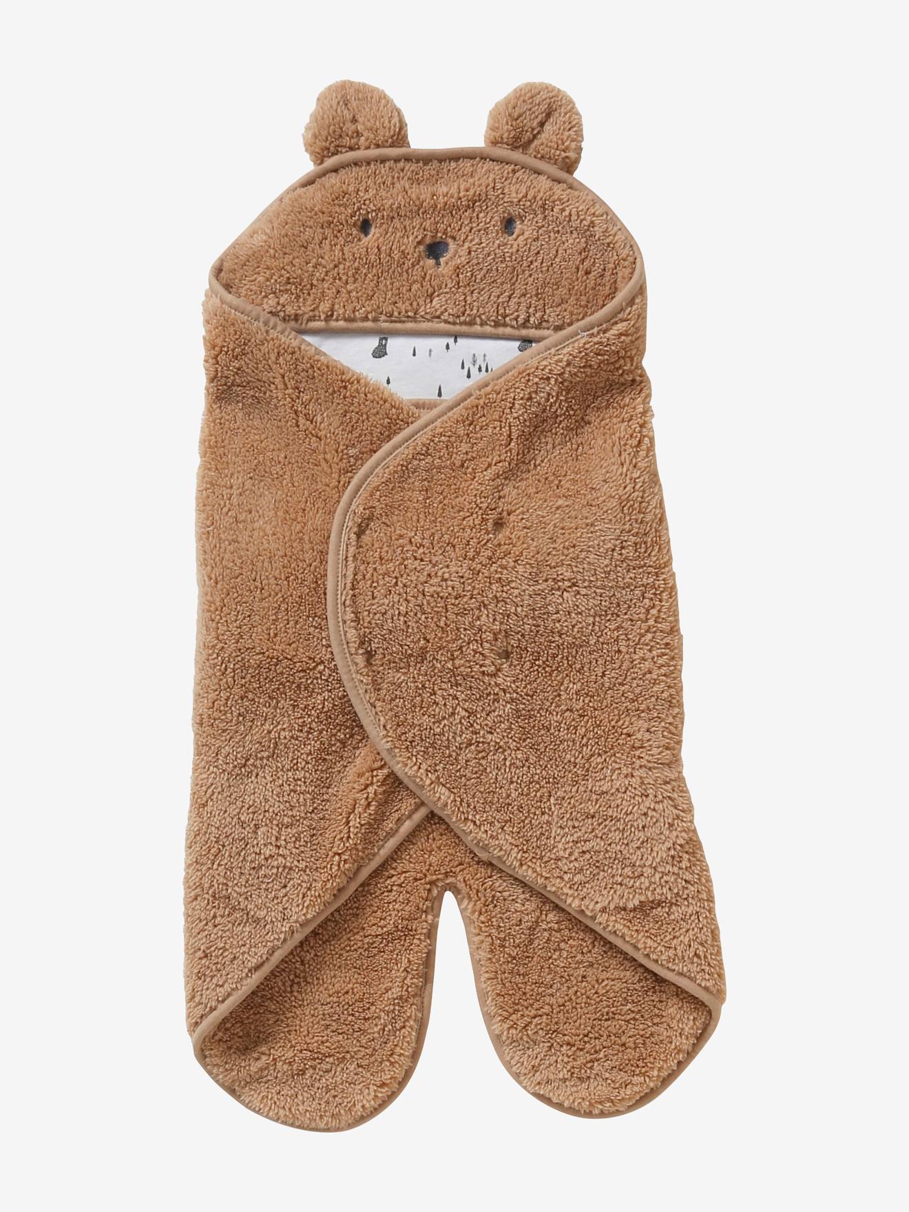 Vertbaudet Plaid Trappelzak Baby In Peluche, Jersey-voering Beer
