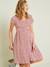 Robe fluide évolutive grossesse et d'allaitement noir+Terracotta - vertbaudet enfant 