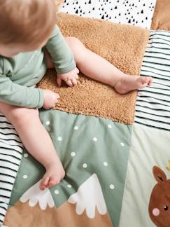 Linge de maison et décoration-Linge de lit bébé-Tapis de sol patchwork matelassé GREEN FOREST