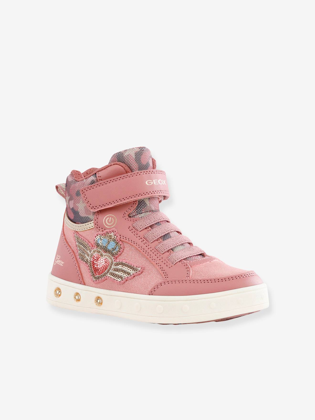 Sneakers Mid meisjes J Skylin Girl B GEOX® - donkerroze, Schoenen