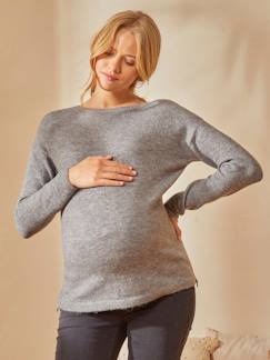Zwangerschapskleding-Borstvoeding-Omkeerbare trui voor/achter voor de zwangerschap en borstvoeding