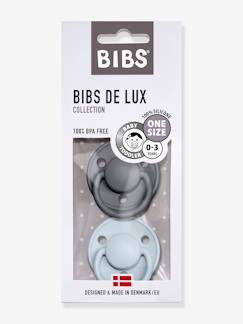 Puériculture-Repas-Sucette et anneau de dentition-Lot de 2 sucettes-tétines BIBS De Lux en silicone