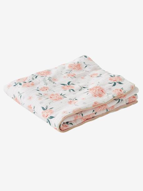 Couverture Bebe Jersey Gaze De Coton Eau De Rose Rose Linge De Maison Et Decoration