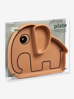 Verzorging-Baby eet en drinkt-Eetservies-Bord DONE BY DEER Stick&Stay Olifant in silicone