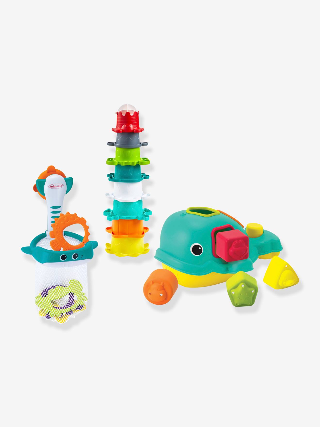 Coffret de bain 3 jouets - INFANTINO - multicolor, Jouet