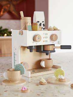 Speelgoed-Imitatiespelletjes-Houten koffie- en theemachine.