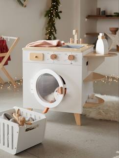 Speelgoed-Imitatiespelletjes-Houten wasmachine en strijkijzer