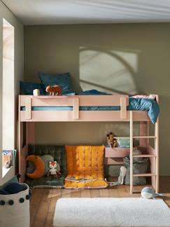 Chambre et rangement-Lit mezzanine mi-hauteur enfant LIGNE EVEREST