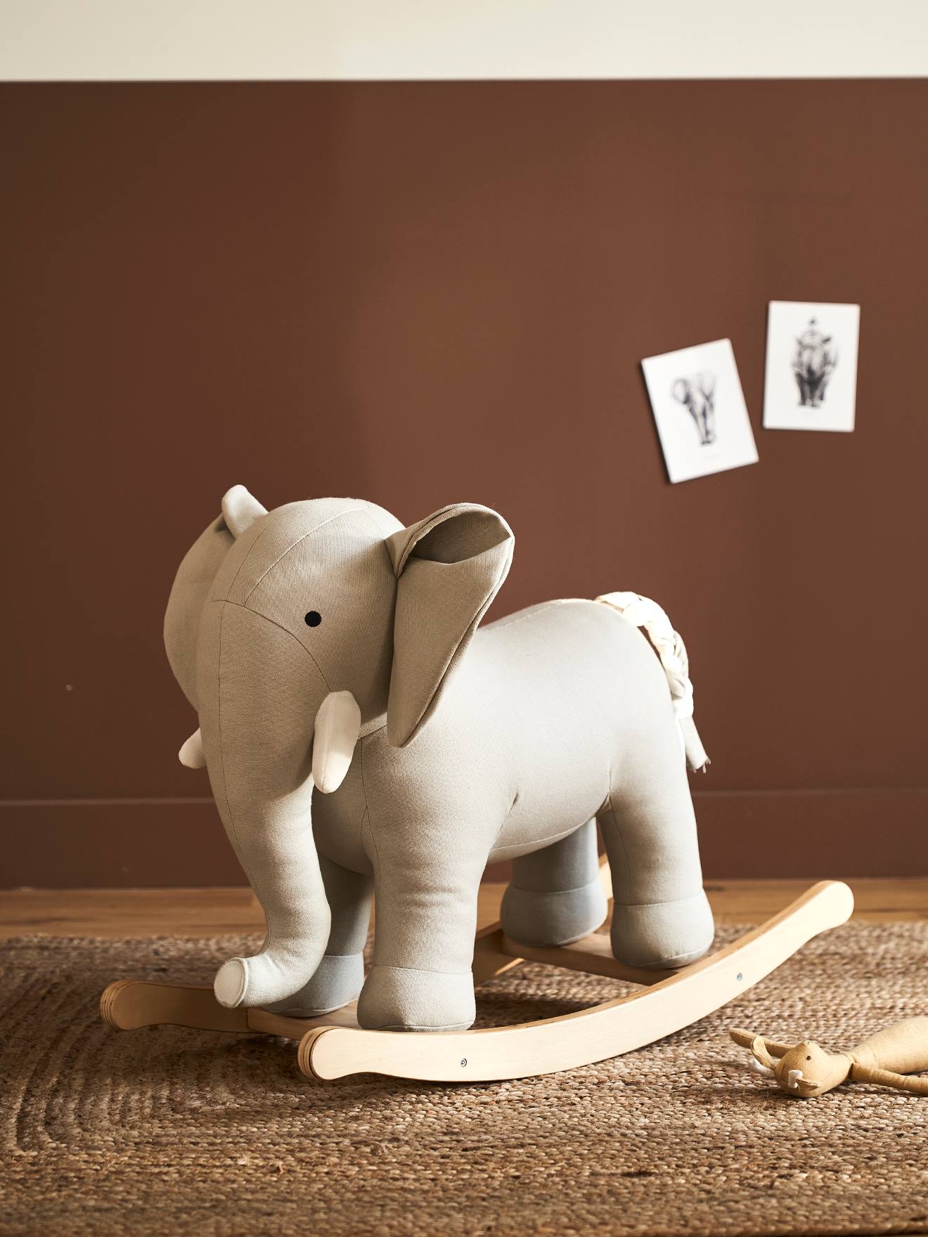 Elephant a bascule en bois on sale