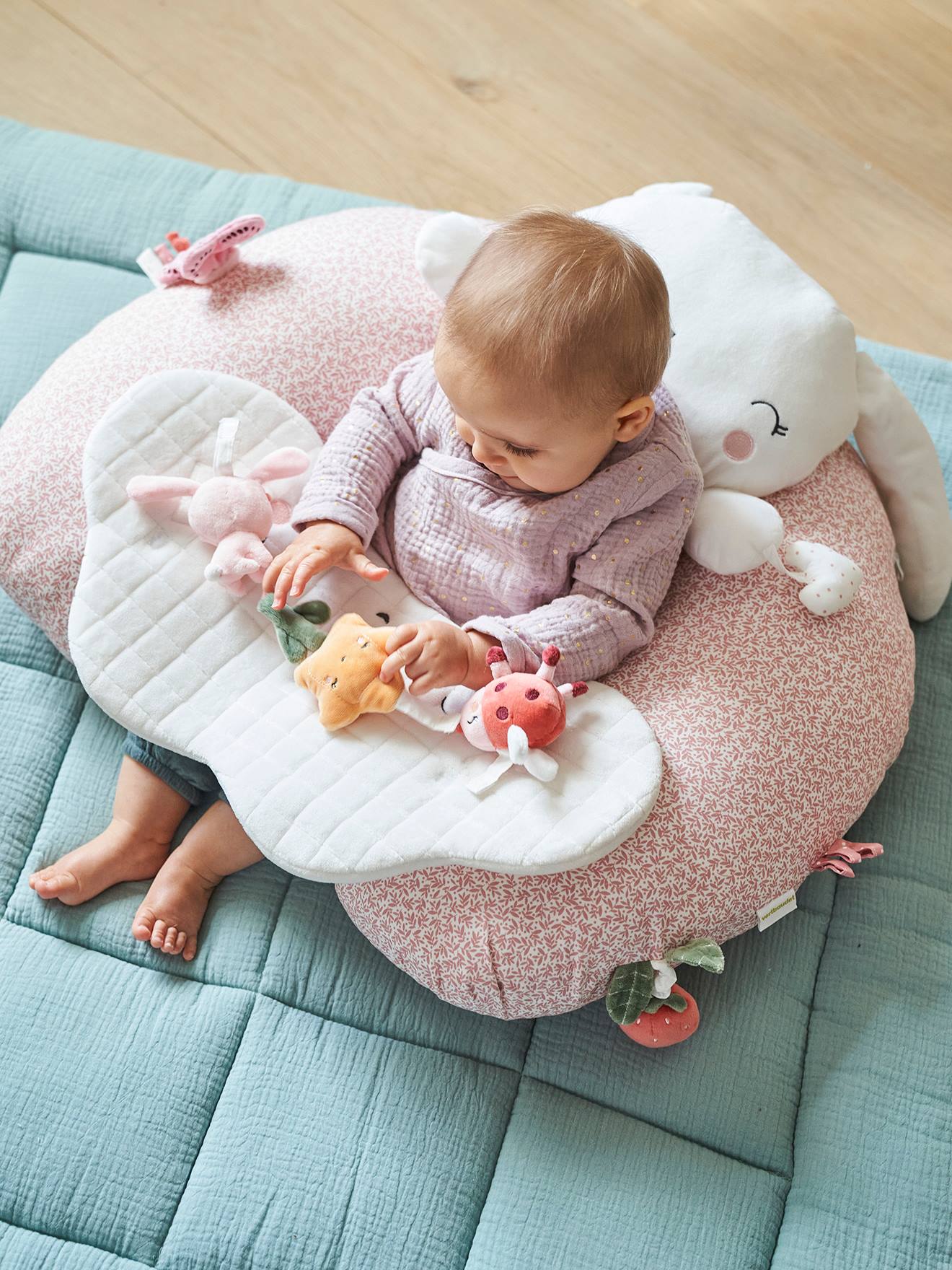 Vertbaudet Ontdekkingskussen Voor Baby's Roze