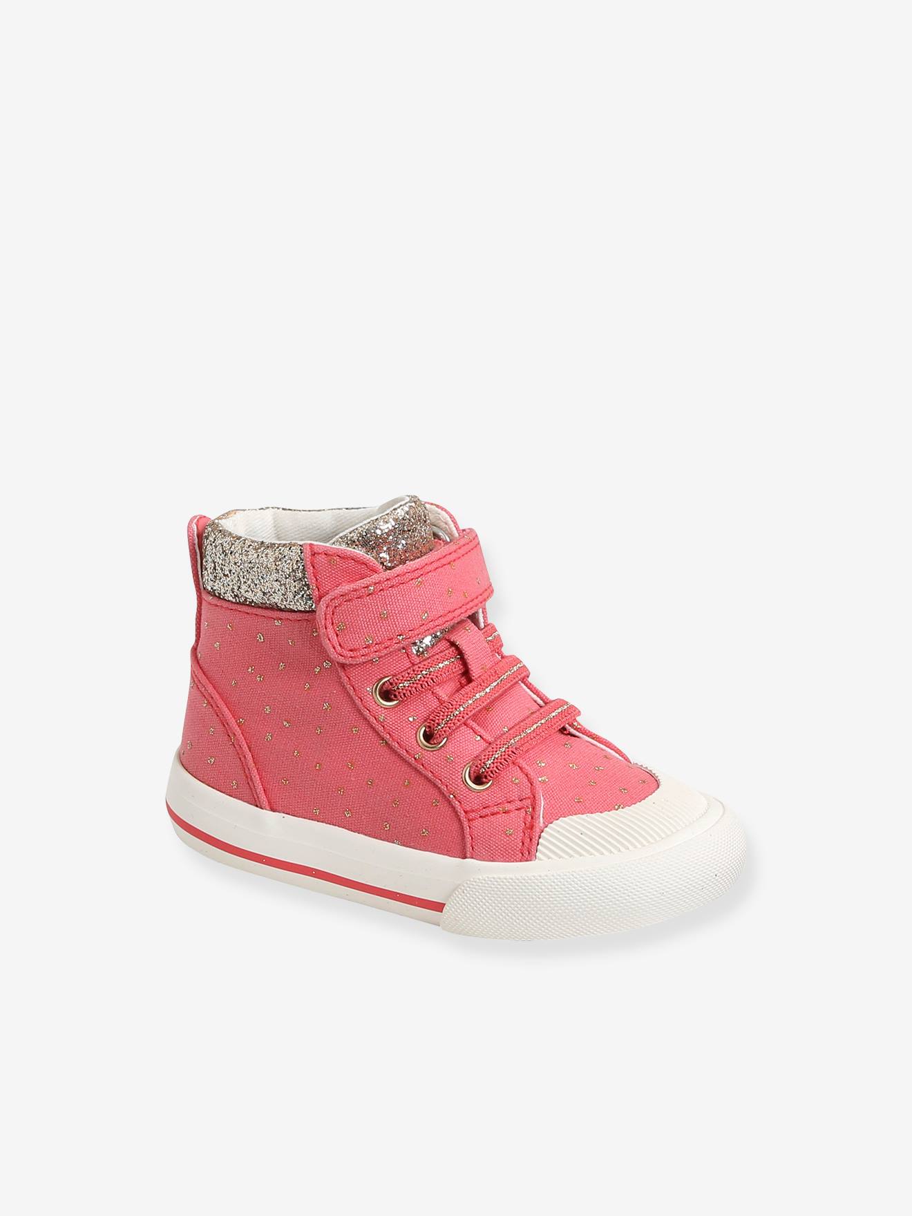Hoge sneakers baby meisje - roze, Schoenen