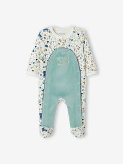 Baby-Pyjama,  overpyjama-Oeko Tex® fluwelen slaappakje voor babyjongetje
