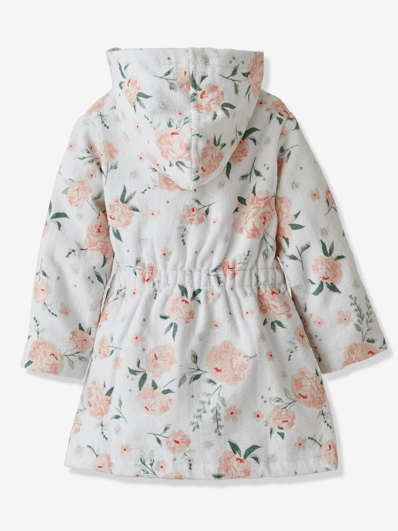 Peignoir Capuche Coton épais Vertbaudet Vieux Rose Peignoir De Bain Enfant Vertbaudet - Capuche, Poches - Taille 12 Ans Peignoir 12 Ans