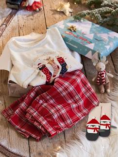 Coffret Noël pyjama + chaussettes fille Cosy Christmas  - vertbaudet enfant