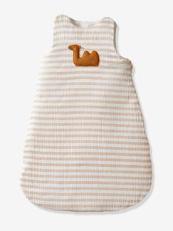 Linge de maison et décoration-Linge de lit bébé-Turbulette-Gigoteuse sans manches en gaze de coton WILD SAHARA Oeko-Tex®