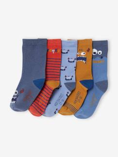 Jongens-Ondergoed-Sokken-Set van 5 paar monstersokken Oeko-Tex®