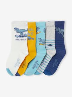 Jongens-Ondergoed-Sokken-Set van 2 paar Oeko-Tex® sokken dinosaurus