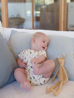 Baby-Pyjama,  overpyjama-Set van 2 pyjama's met short en opening op de rug voor babyjongens Oeko Tex®