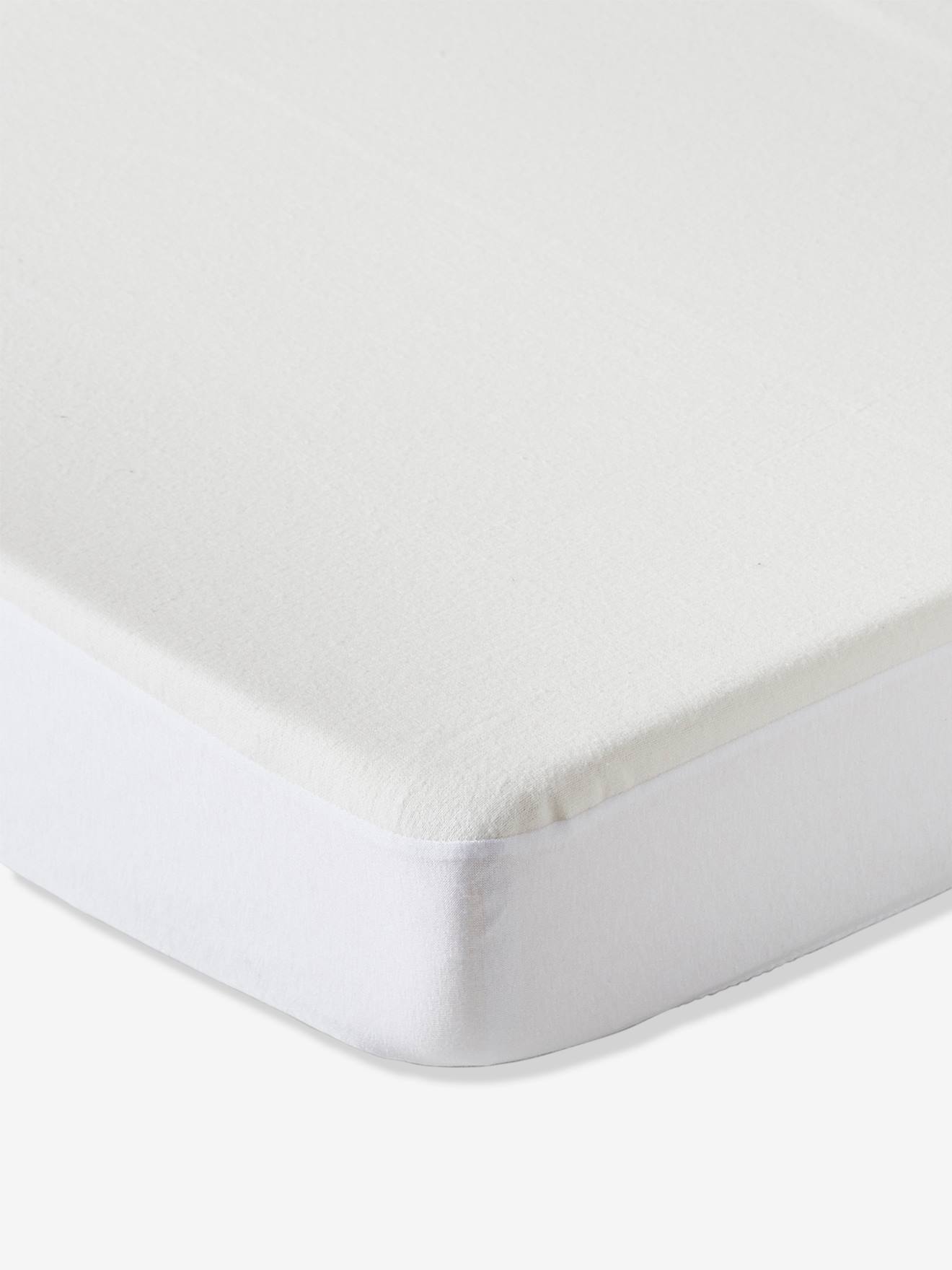 Protège matelas molleton imperméable Blanc 70 x 140 cm de P'tit