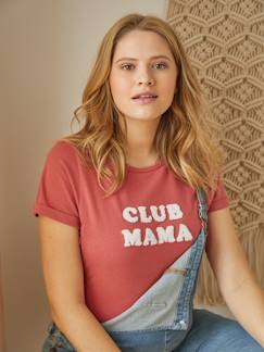 Zwangerschapskleding-T-shirt-Personaliseerbare T-shirt met tekst, zwangerschap en borstvoeding, van biologisch katoen