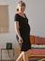 Robe fluide évolutive grossesse et d'allaitement noir+Terracotta - vertbaudet enfant 