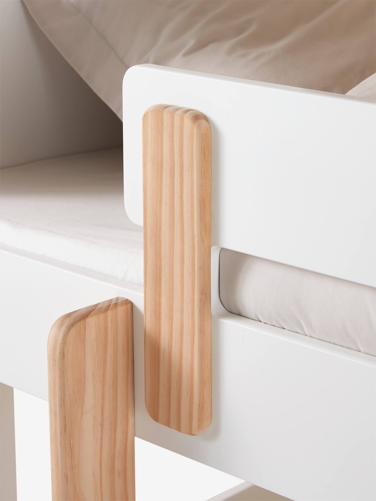 Lits superposés poupon en bois FSC® blanc - Vertbaudet