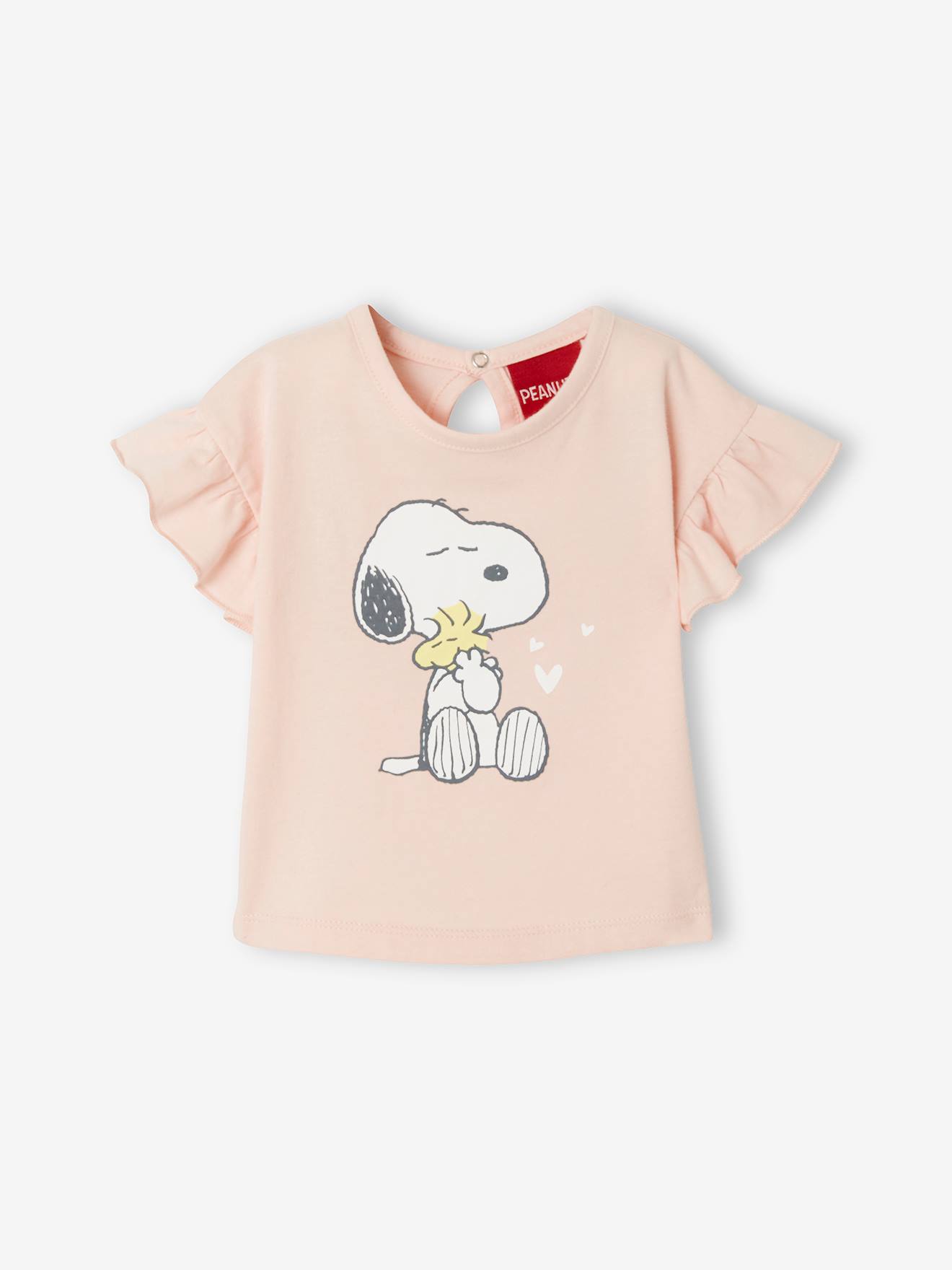 Snoopy Peanuts® Baby T-shirt Voor Meisjes Roze Detail