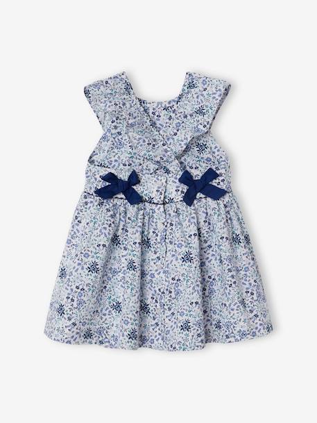 Robe fleurie bébé de cérémonie blanc imprimé - vertbaudet enfant 