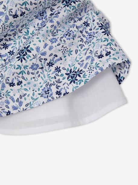 Robe fleurie bébé de cérémonie blanc imprimé - vertbaudet enfant 