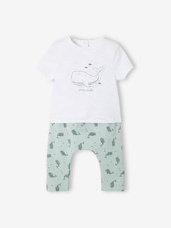 Bébé-Ensemble-Ensemble baleines bébé T-shirt et pantalon