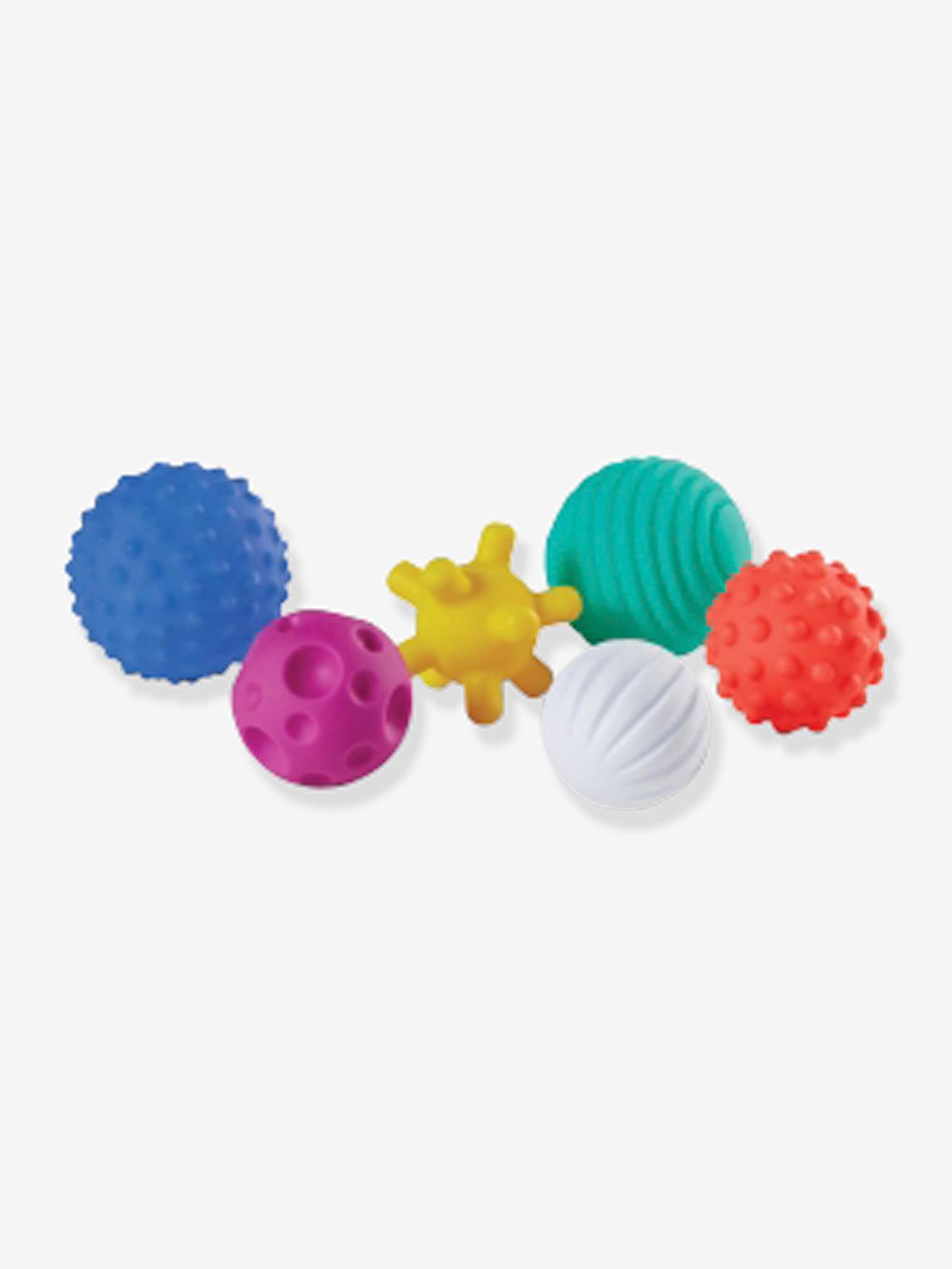 6 balles souples sensorielles multicolores - Vertbaudet