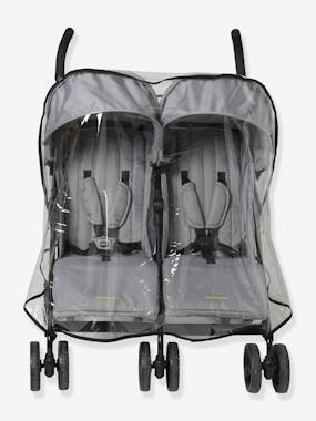 Housse De Pluie Universelle Pour Poussette - PVC Transparent, Fenêtre Zippée - Protection Contre Pluie, Vent, Neige - Taille M/L